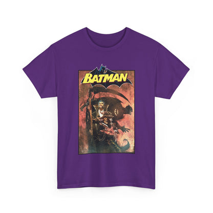 Batman T-Shirt - Bill Sienkiewicz Art - With Scarecrow & Ra's Al Ghul - DC Comics
