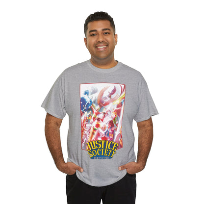 Justice Society of America T-Shirt - Alex Ross Art - JSA - Power Girl, Huntress, Robin, Starman, Hawkman - DC Comics