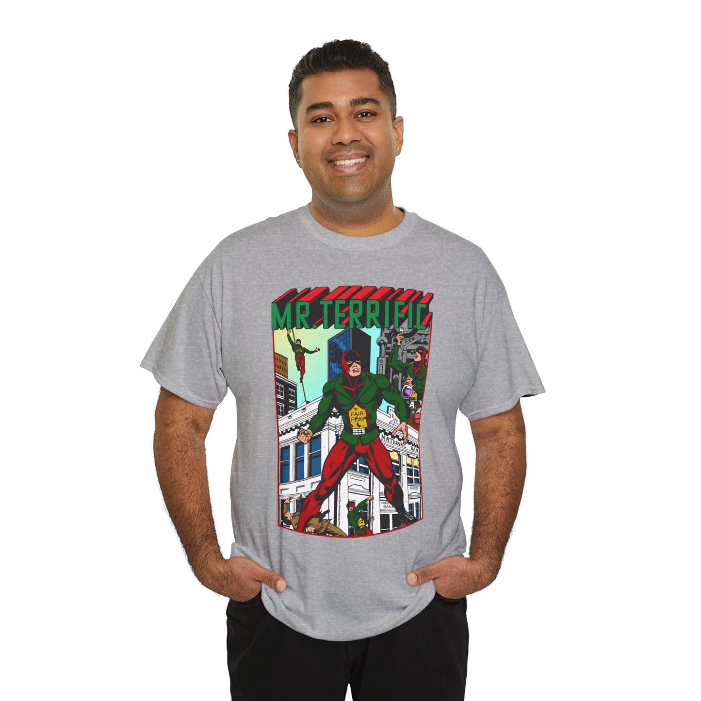 Mr Terrific T-Shirt - JSA Member - Golden Age Hero - DC Comics