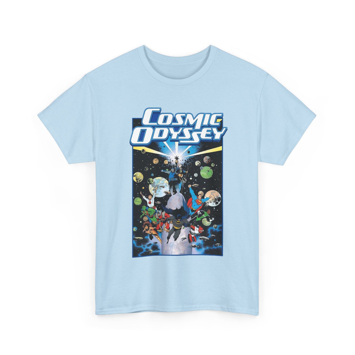Cosmic Odyssey T-Shirt - Mike Mignola Art - Superman, Darkseid, Lightray, Orion, Starfire, Highfather. John Stewart - DC Comics
