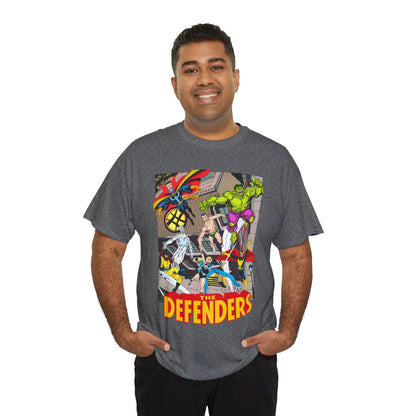 Defenders T-Shirt - John Byrne Art - Marvel Comics - Dr Strange, Nighthawk, Hulk