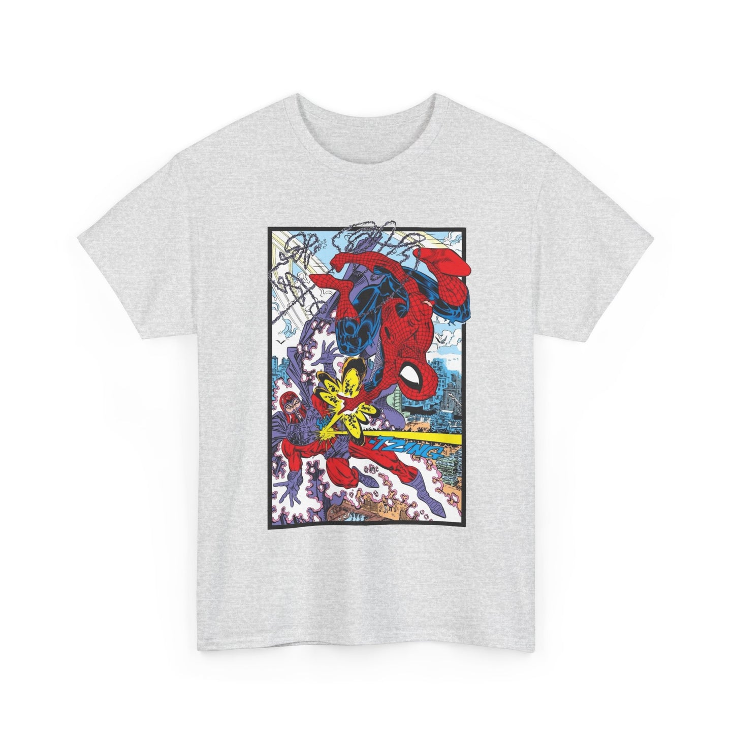 Spider-Man Vs Magneto T-Shirt - Erik Larsen Art - Marvel Comics