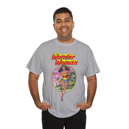 Wonder Woman T-Shirt - George Perez Art - Justice League 1980s Postcard Set - JLA Member - Diana from Themyscira - DC Comics