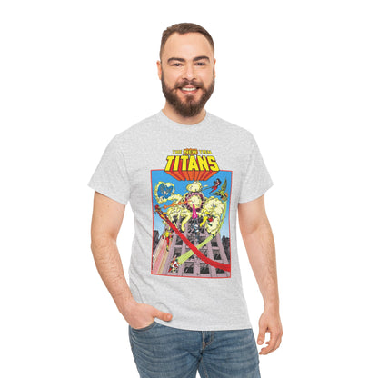 New Teen Titans T-Shirt - George Perez Art - DCCP #26 Preview Cover - Raven, Cyborg, Starfire, Changeling - DC Comics