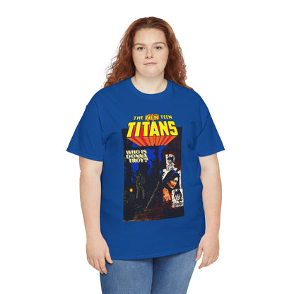 New Teen Titans T-Shirt - Classic George Perez Art - Who is Donna Troy? - Iconic Story and Cover - Robin/Dick Grayson - Popular DC Comics 1980s Series