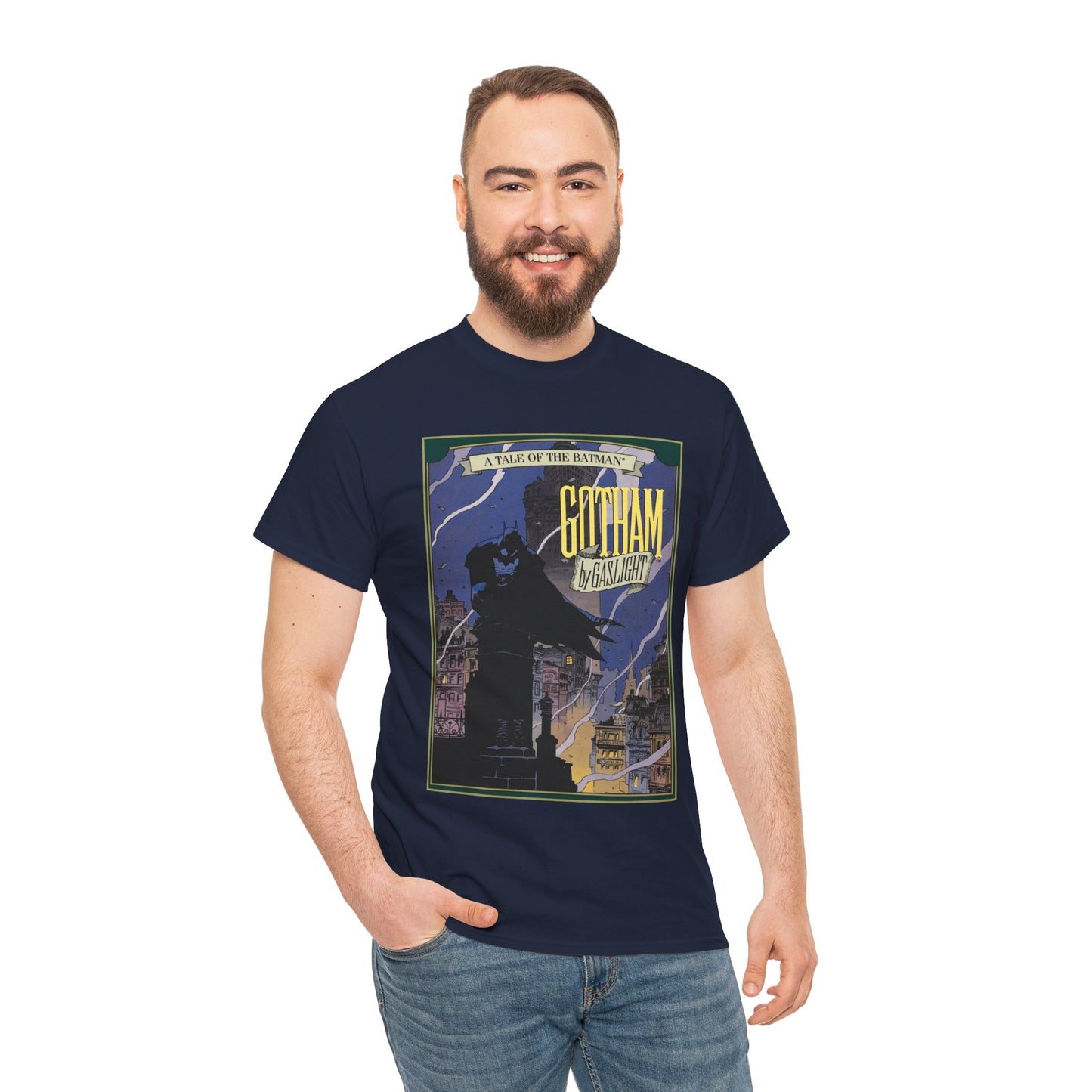 Batman: Gotham by Gaslight T-Shirt - Mike Mignola Art - 19th Century Jack the Ripper Story - Elseworlds - DC Comics