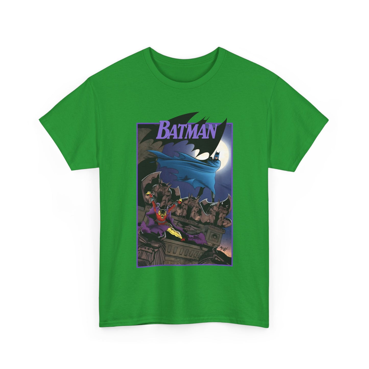 Batman T-Shirt - Norm Breyfogle Art - Etrigan, the Demon - Gotham City and Gargoyles - DC Comics