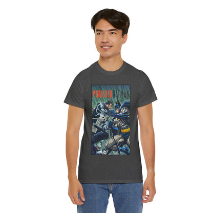 Punisher/Batman T-Shirt - John Romita Jr Art - Deadly Knights, Joker - DC Comics/Marvel Comics