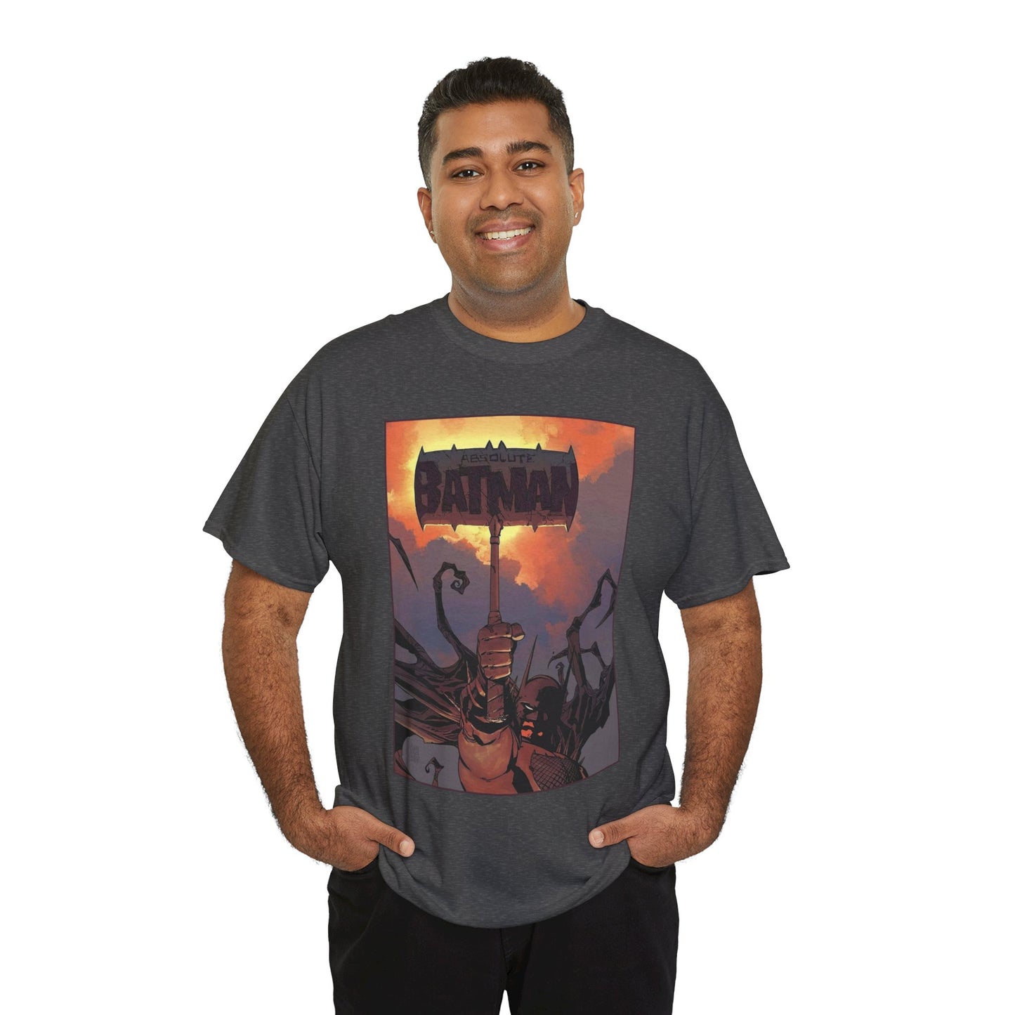 Absolute Batman T-Shirt - Giussepe Camuncoli Art - Raising the Hammer - Gotham Hero - DC Comics All-In