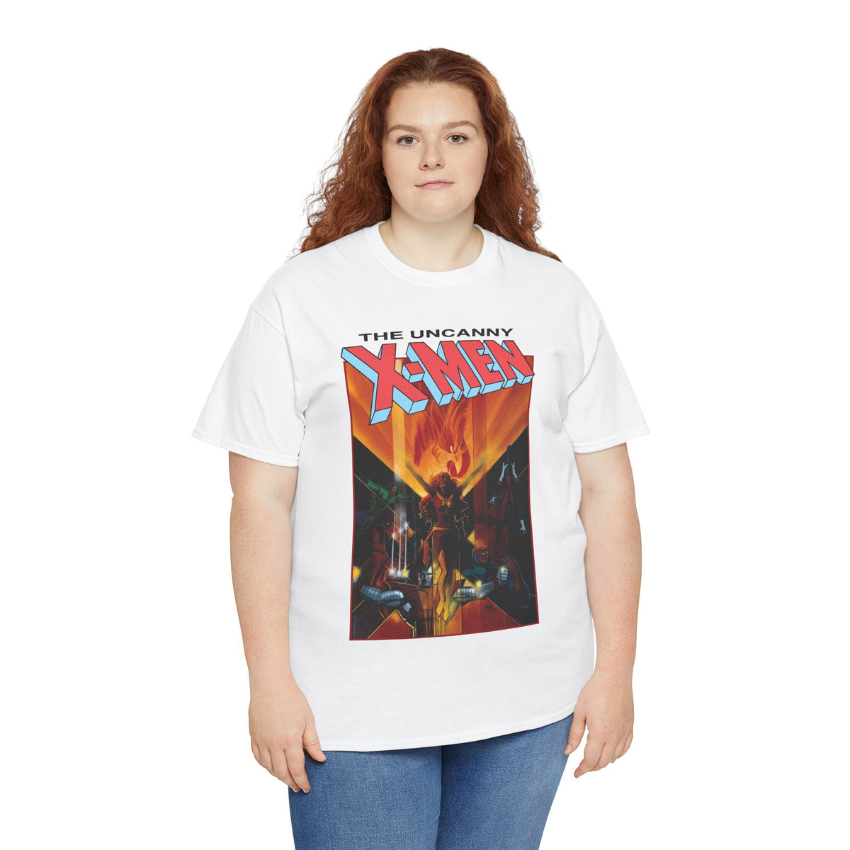 Uncanny X-Men T-Shirt - Bill Sienkiewicz Art - Phoenix, Cyclops, Colossus, Wolverine - Marvel Comics