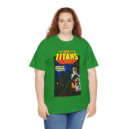 New Teen Titans T-Shirt - Classic George Perez Art - Who is Donna Troy? - Iconic Story and Cover - Robin/Dick Grayson - Popular DC Comics 1980s Series
