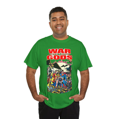 War of the Gods T-Shirt - George Perez Art - Wonder Woman Story - Superman, Captain Marvel, Hawkman, Firestorm, Dr Fate, Troia, Lobo, Batman - DC Comics