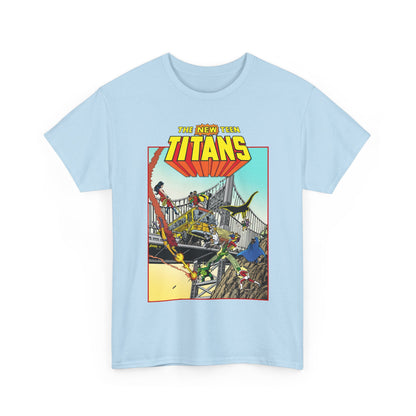 New Teen Titans T-Shirt - George Perez Promo Art - Wonder Girl, Cyborg, Raven, Starfire, Robin, Kid Flash, Changeling - DC Comics