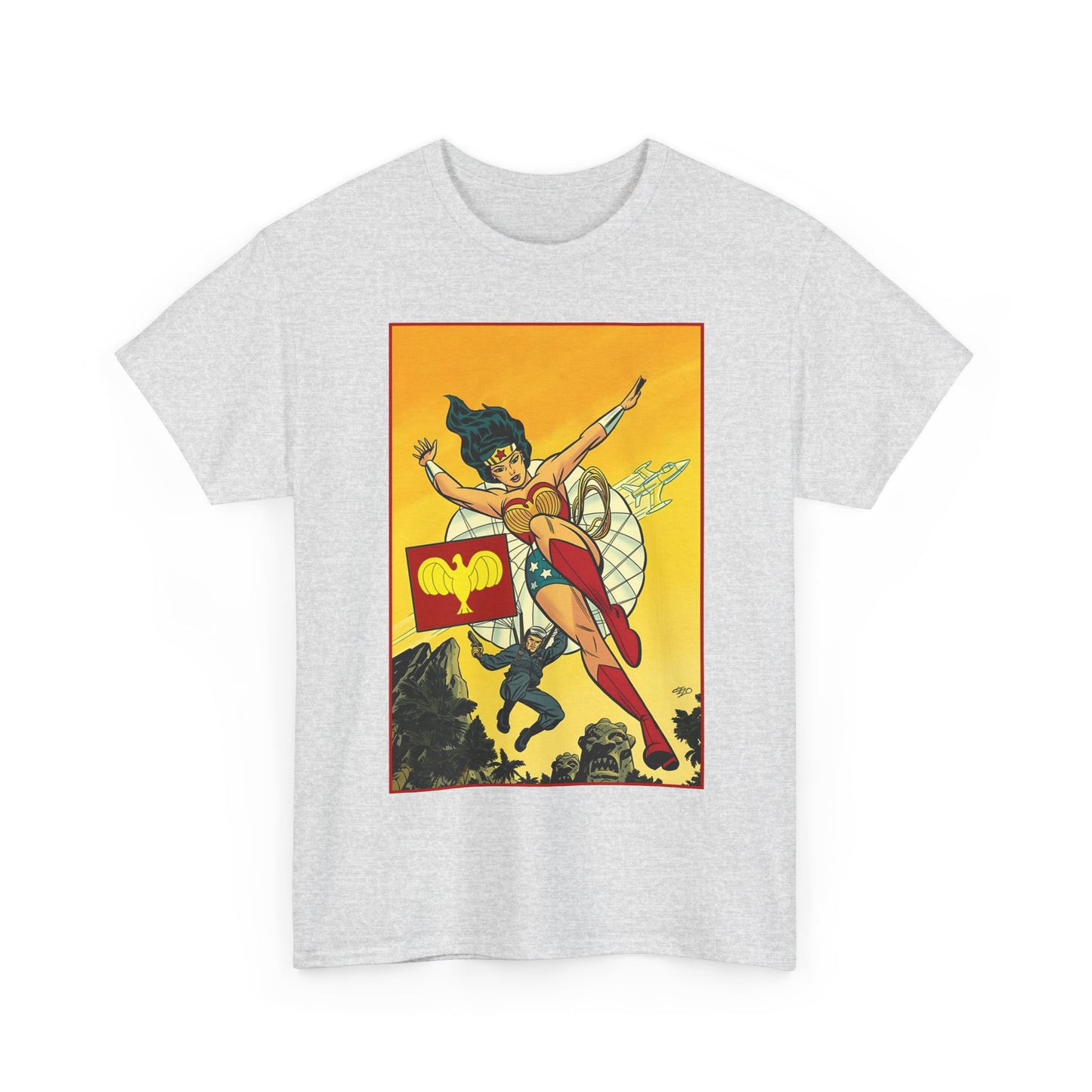 Wonder Woman T-Shirt - Michael Cho Art - Golden Age Art Theme - Steve Trevor - DC Comics