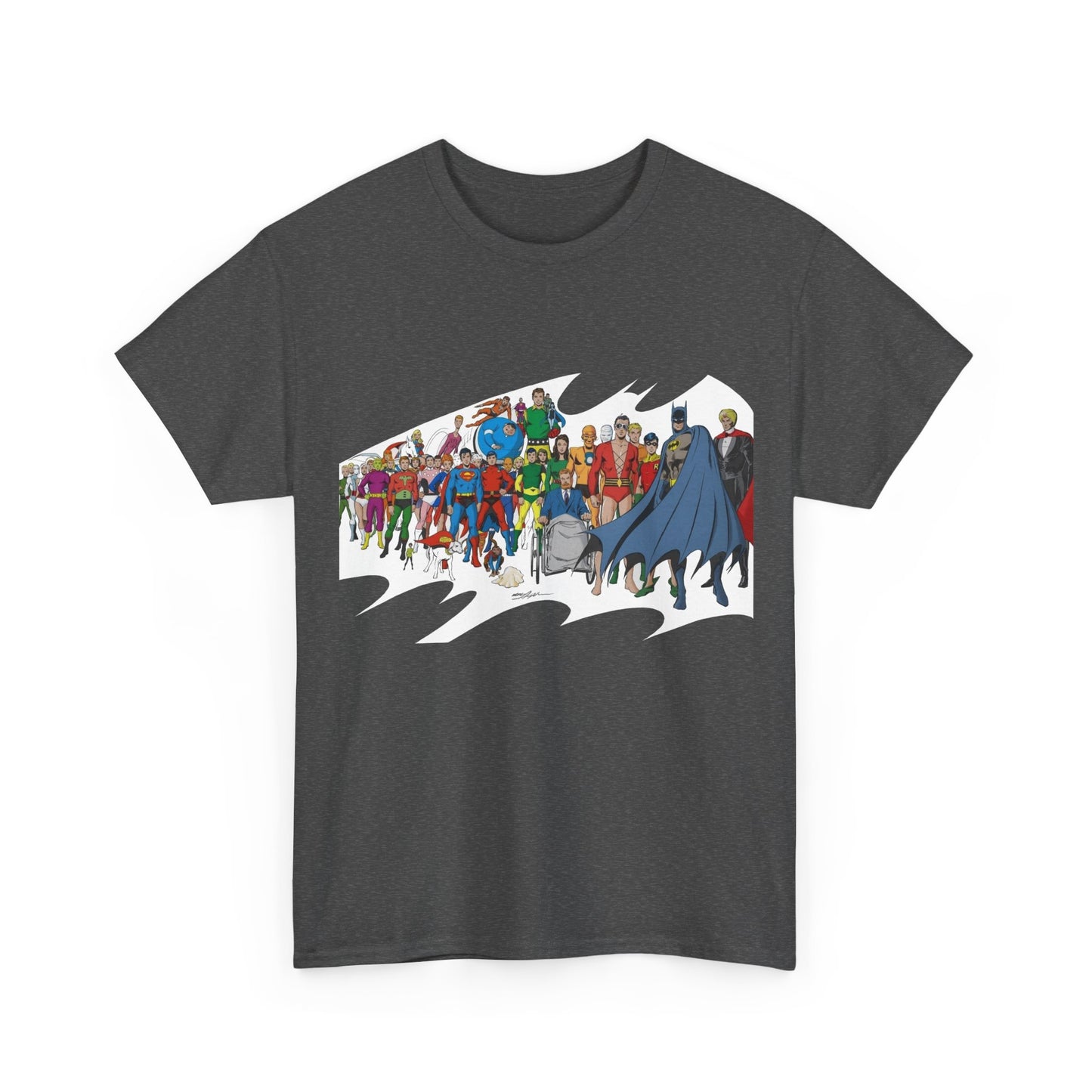 Batman T-Shirt - Neal Adams Art - Plastic Man, Sargon, Robin, Doom Patrol, Superboy, Legion of Super-Heroes - 100-Page Giant Cover Art - DC Comics