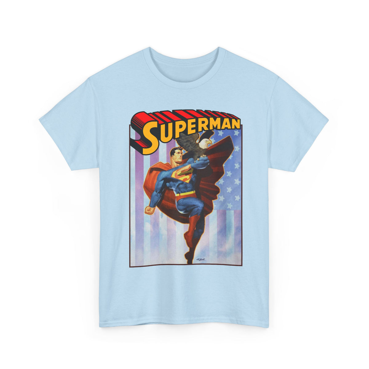 Superman With Eagle T-Shirt - Ariel Olivetti Art - DC Comics