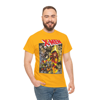 Uncanny X-Men T-Shirt - Arthur Adams Art - Dark Phoenix: From the Ashes Story - Storm, Cyclops, Wolverine, Rogue, Colossus, Nightcrawler - Marvel Comics