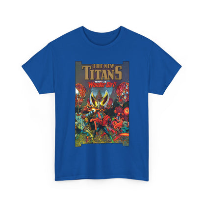 New Titans T-Shirt - George Perez Art - Who is Donna Troy? - Nightwing, Troia, Starfire, Cyborg, Jericho, Raven - DC Comics