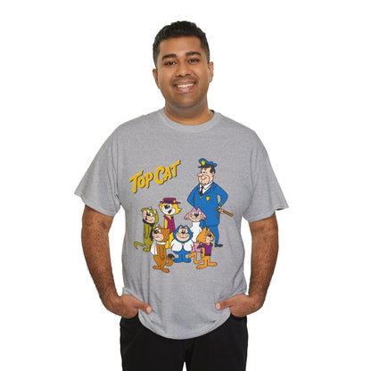 Top Cat & His Gang T-Shirt - Popular Hanna-Barbera 1960s TV Cartoon - Brain, Spook, Benny the Ball