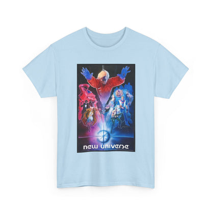 New Universe T-Shirt - Bill Sienkiewicz Art - Star Brand, Night Mask, Justice, DP7, Psi-Force, Kickers Inc - Marvel Comics