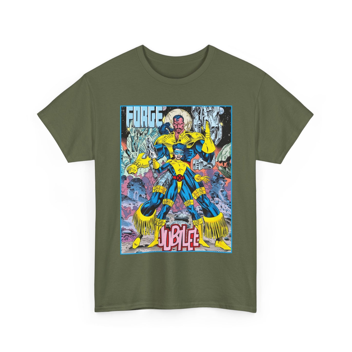 Forge & Jubille T-Shirt - Liam Sharp Art - X-Men Mutants - Marvel Comics