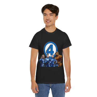 Fantastic Four T-Shirt - Alex Ross Art - 2025 MCU Movie - Iconic Marvel Comics Characters - Human Torch, Invisible Woman, The Thing, Reed Richards