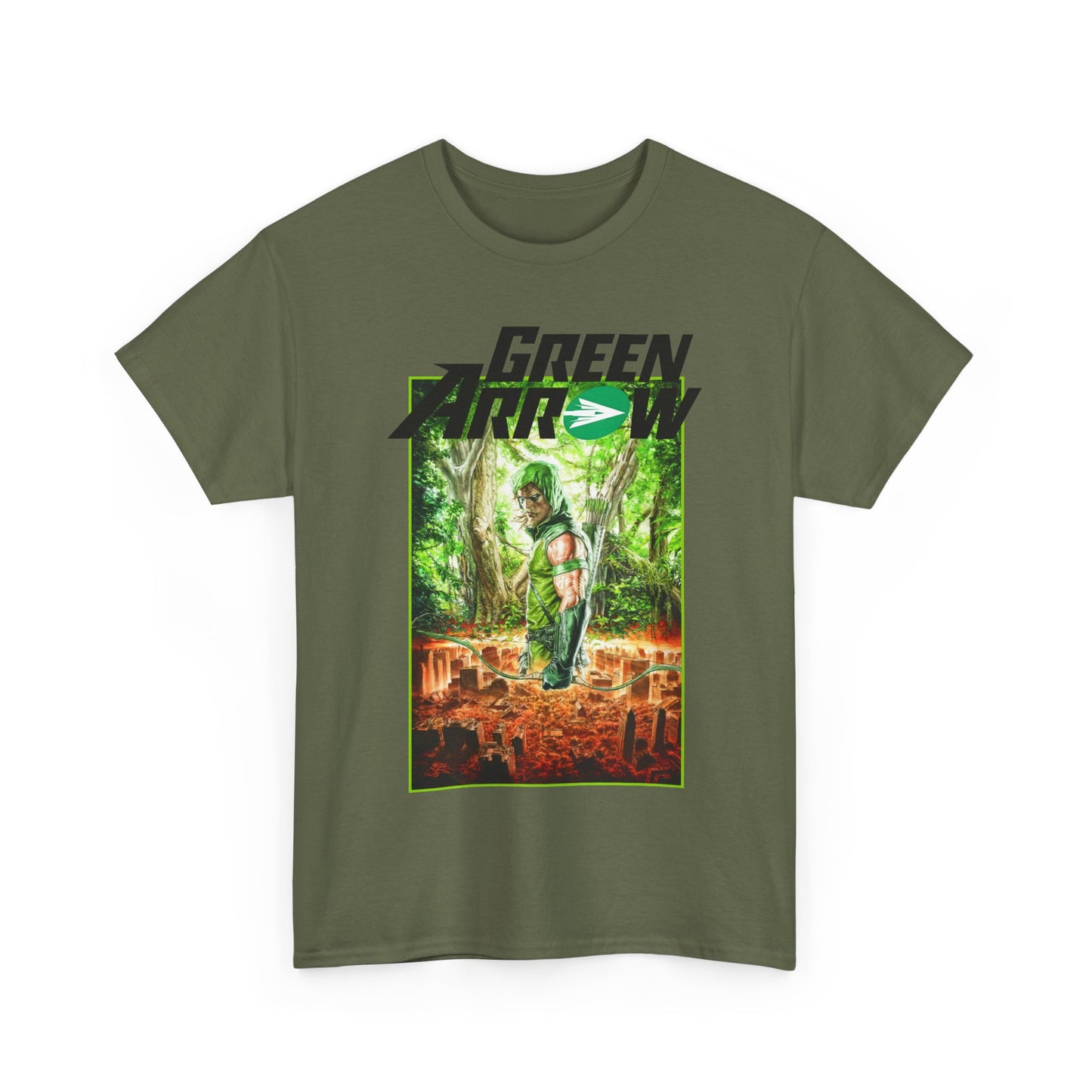 Green Arrow T-Shirt - Mauro Cascioli Art - Brightest Night Cover - Emerald Archer - DC Comics