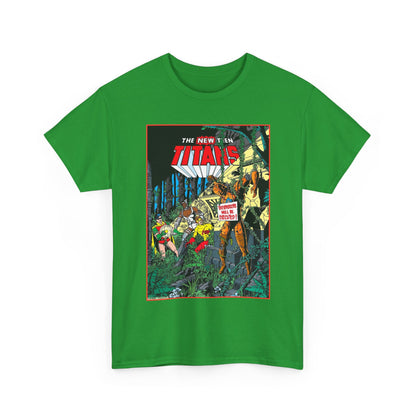 New Teen Titans T-Shirt - George Perez Art - Robin, Cyborg, Kid Flash, Robotman - DC Comics