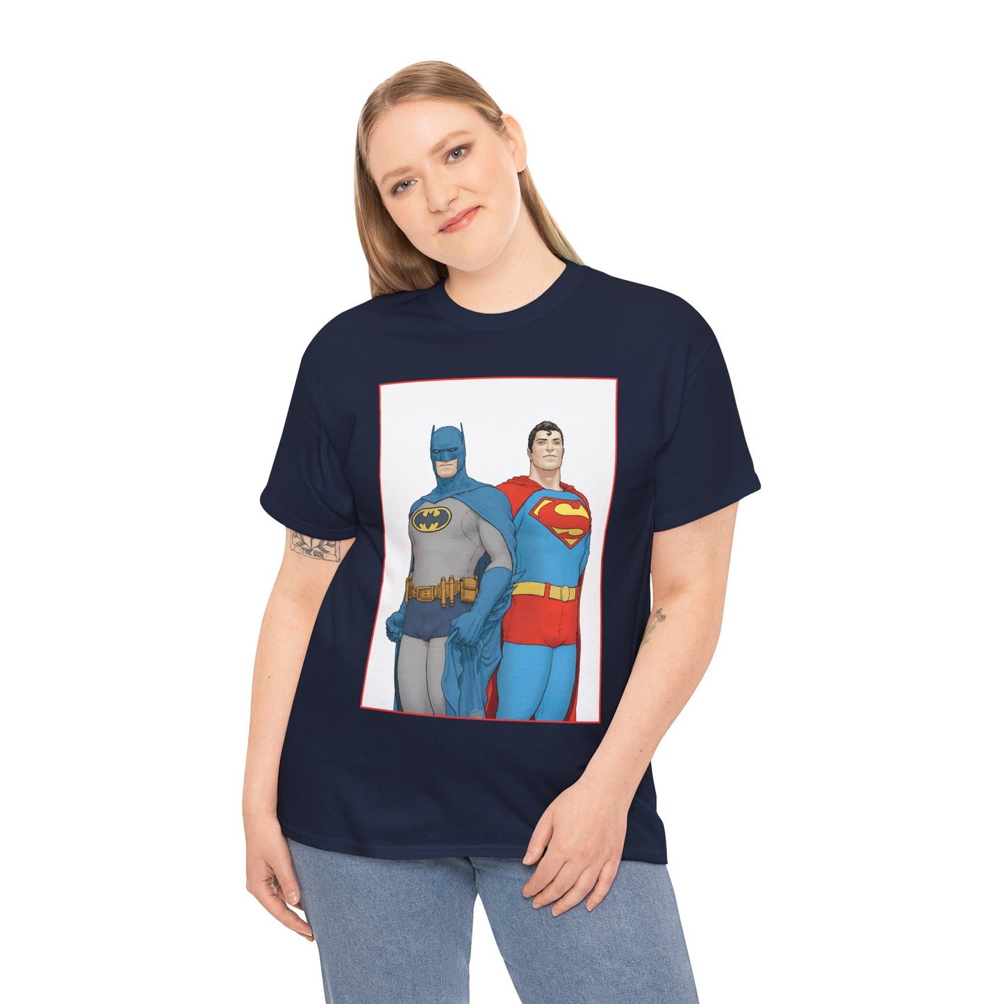 Superman & Batman T-Shirt - Frank Quitely Art - World's Finest Variant Cover Art - DC Comics