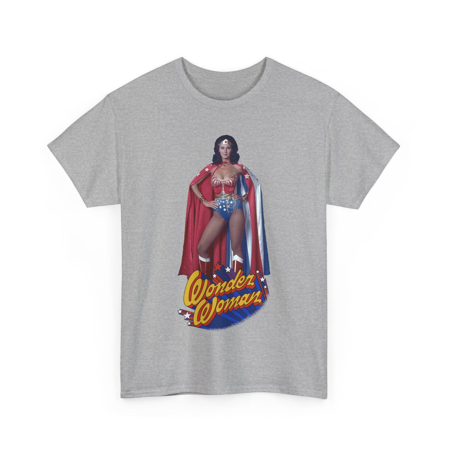 Wonder Woman T-Shirt - Lynda Carter - DC Comics - 1970s CBS TV Show - Amazons from Paradise Island
