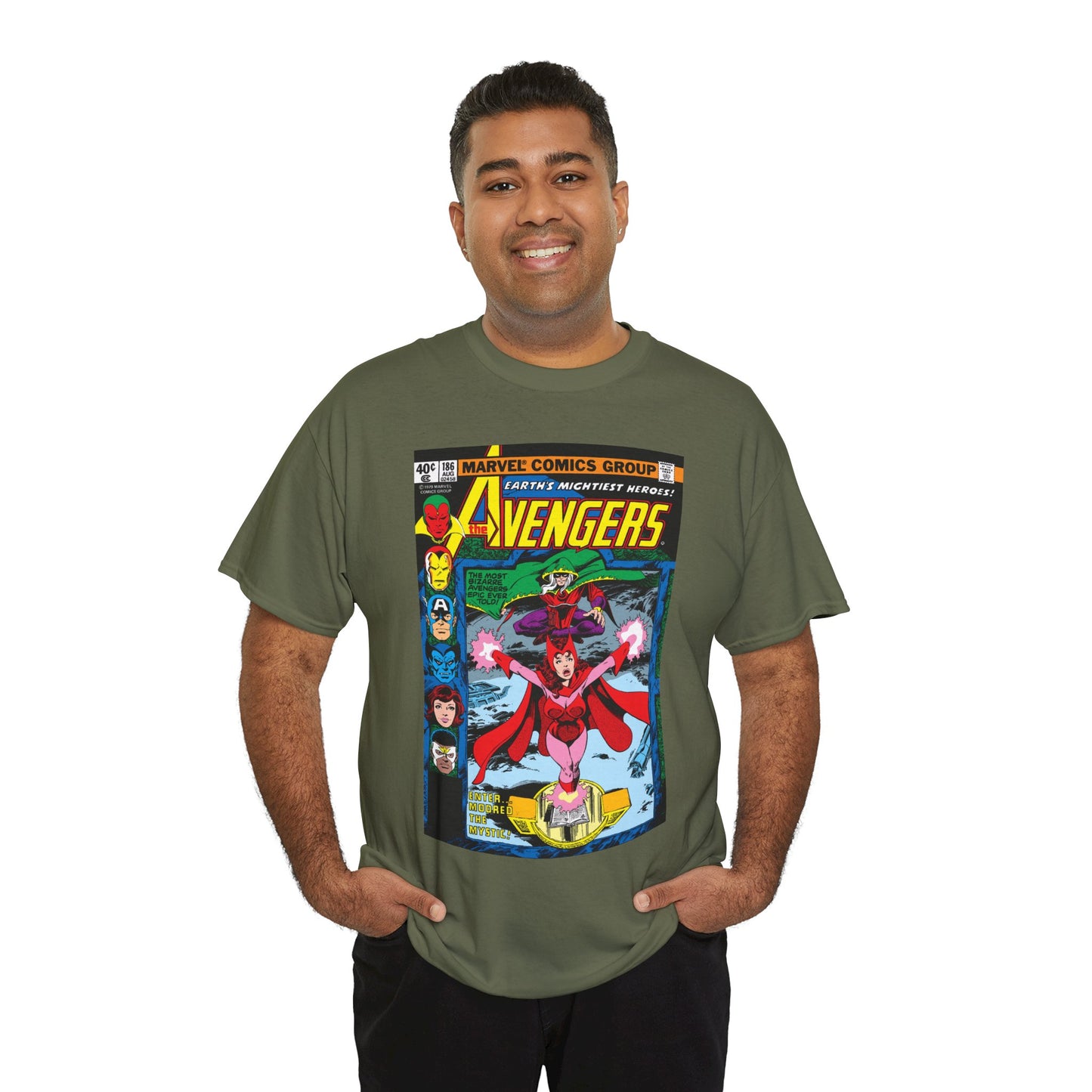Avengers #186 T-Shirt - John Byrne Art - Scarlet Witch - Marvel Comics