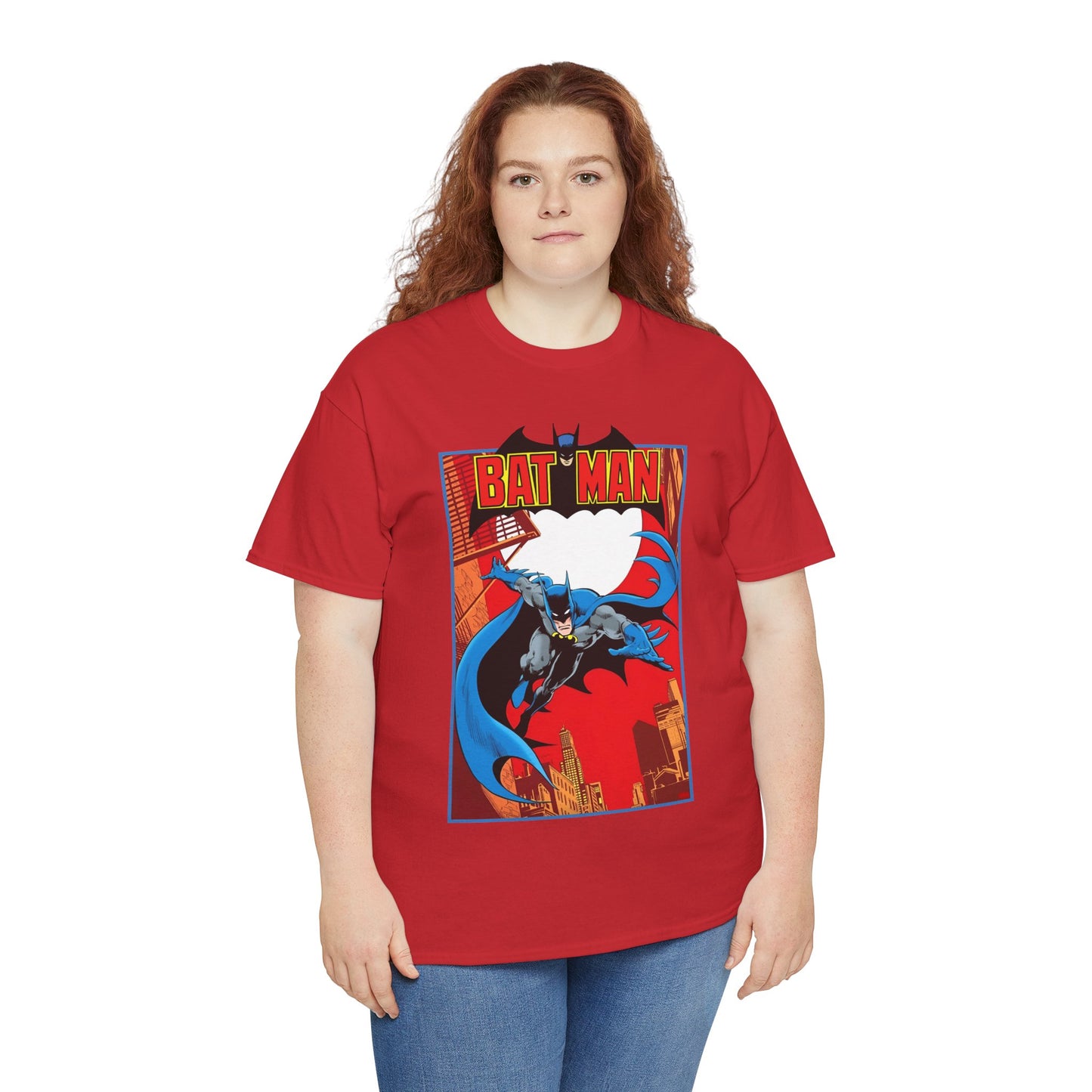 Batman T-Shirt - Jim Aparo Art - Untold Tales Cover - DC Comics Bronze Age - Batman Flying in Front of the Moon - Caped Crusader, Gotham City
