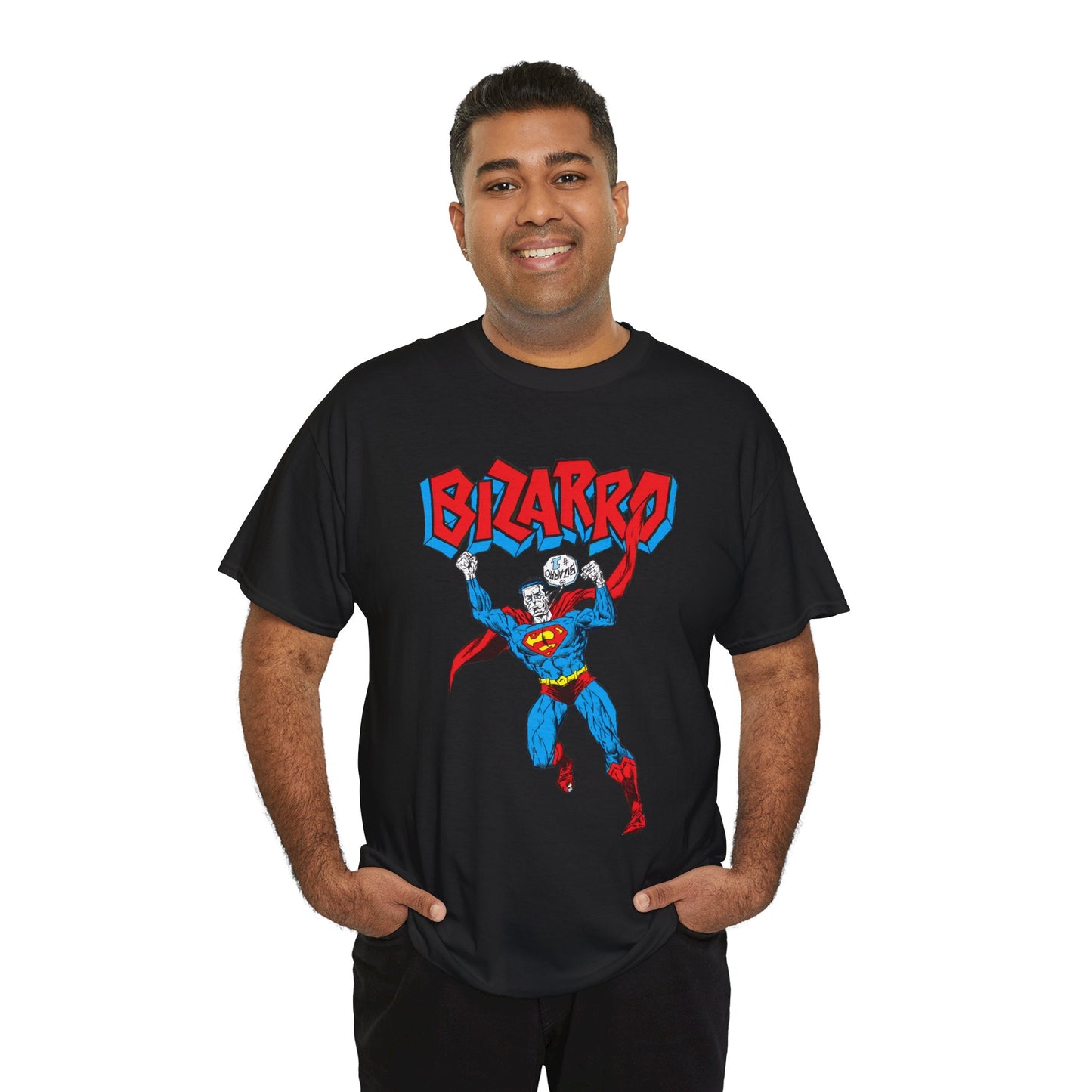 Bizarro T-Shirt - Superman Villain - DC Comics - Bizarro World - Who's Who Art - Silver Age Favourite