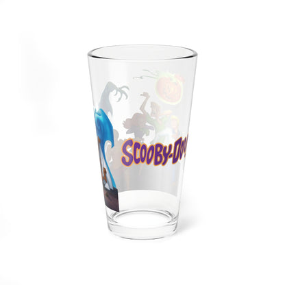 Scooby Doo Halloween Pint Glass 16oz Hanna-Barbera Mystery Inc Shaggy Velma Daphne Fred Ghost Jack O Lantern Spooky Nostalgia Fan Gift