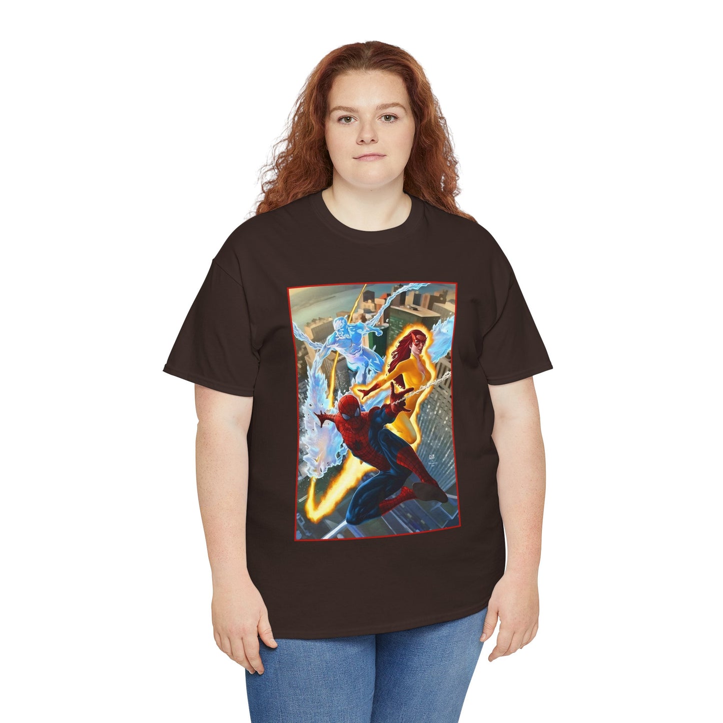 Spider-Man & His Amazing Friends T-Shirt - Firestar, Iceman - Marvel Comics