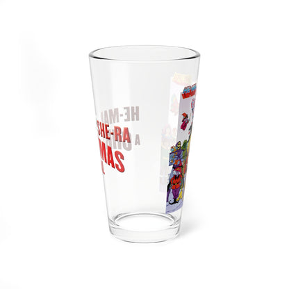 He-Man & She-Ra: A Christmas Special Pint Glass, 16oz - Filmation Holiday TV - Skeletor, Fisto, Orko, Madame Razz - Masters of the Universe