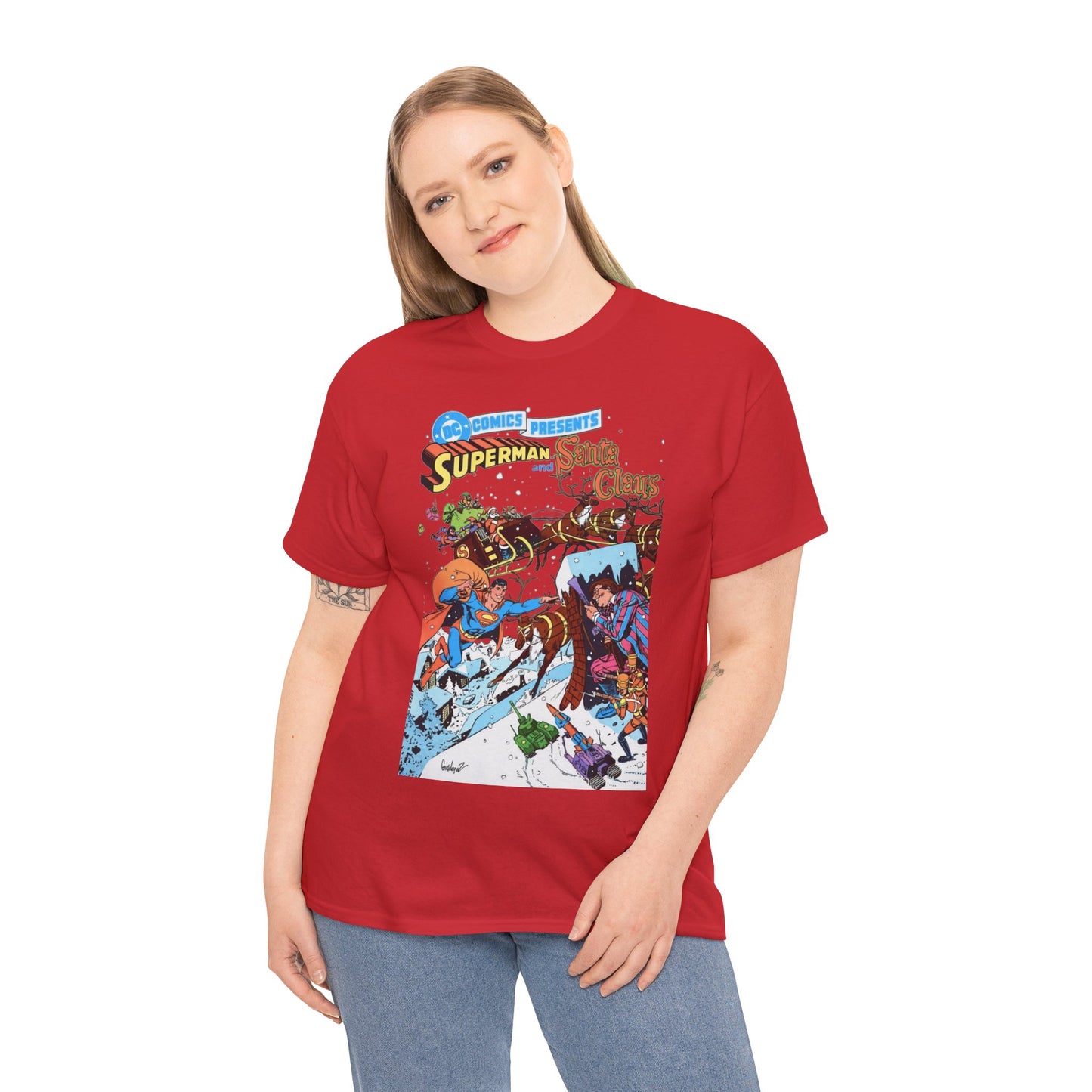 Superman & Santa Claus T-Shirt - José Luis García-López Art - DC Comics Presents #67 - Vs. Toyman