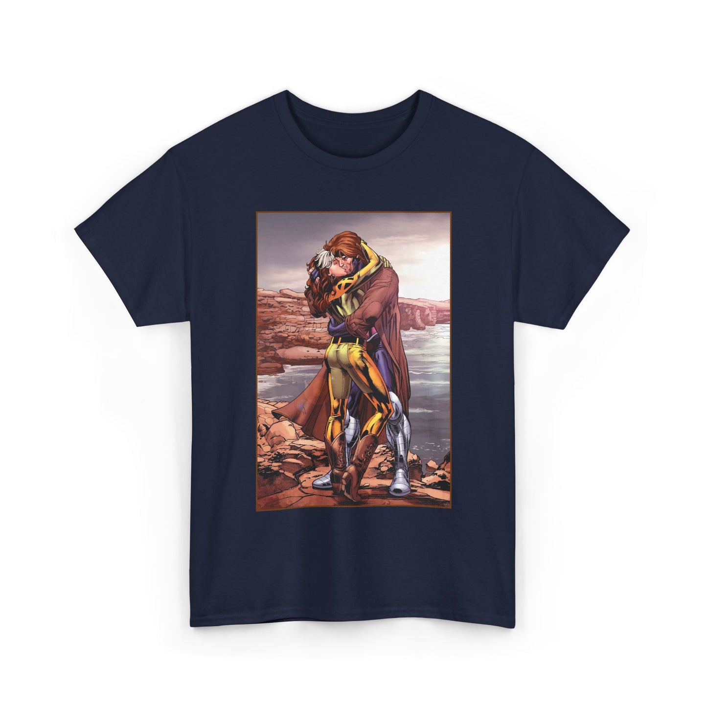Gambit & Rogue T-Shirt - Scot Eaton Art - "Romy" - Popular X-Men Members - Marvel Comics