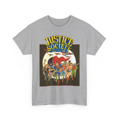 Justice Society of America T-Shirt - Superman, Wonder Woman, Black Canary, Green Lantern, Batman, Plastic Man, Flash - DC Comics