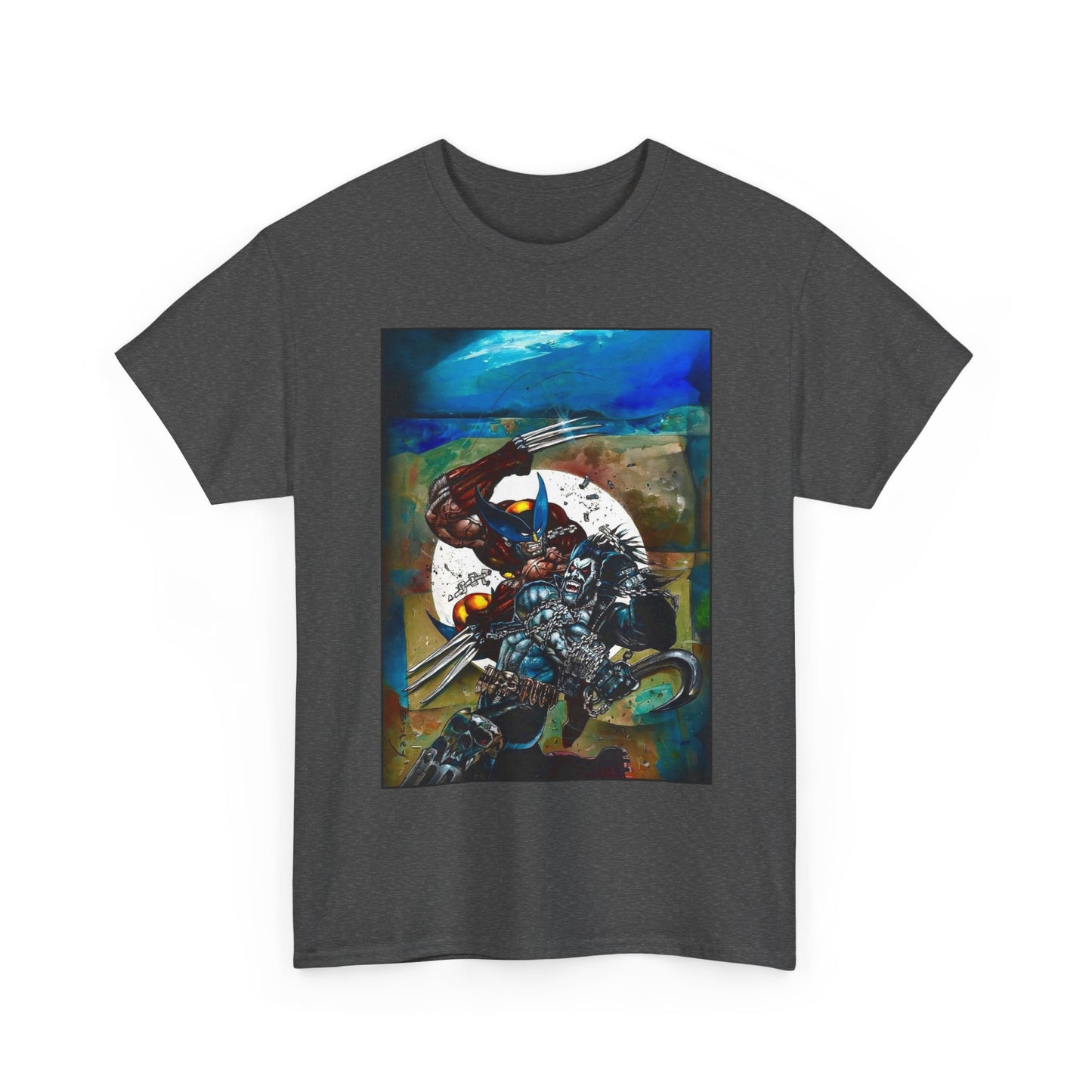 Lobo/Wolverine T-Shirt - Simon Bisley Art - DC/Marvel Comics