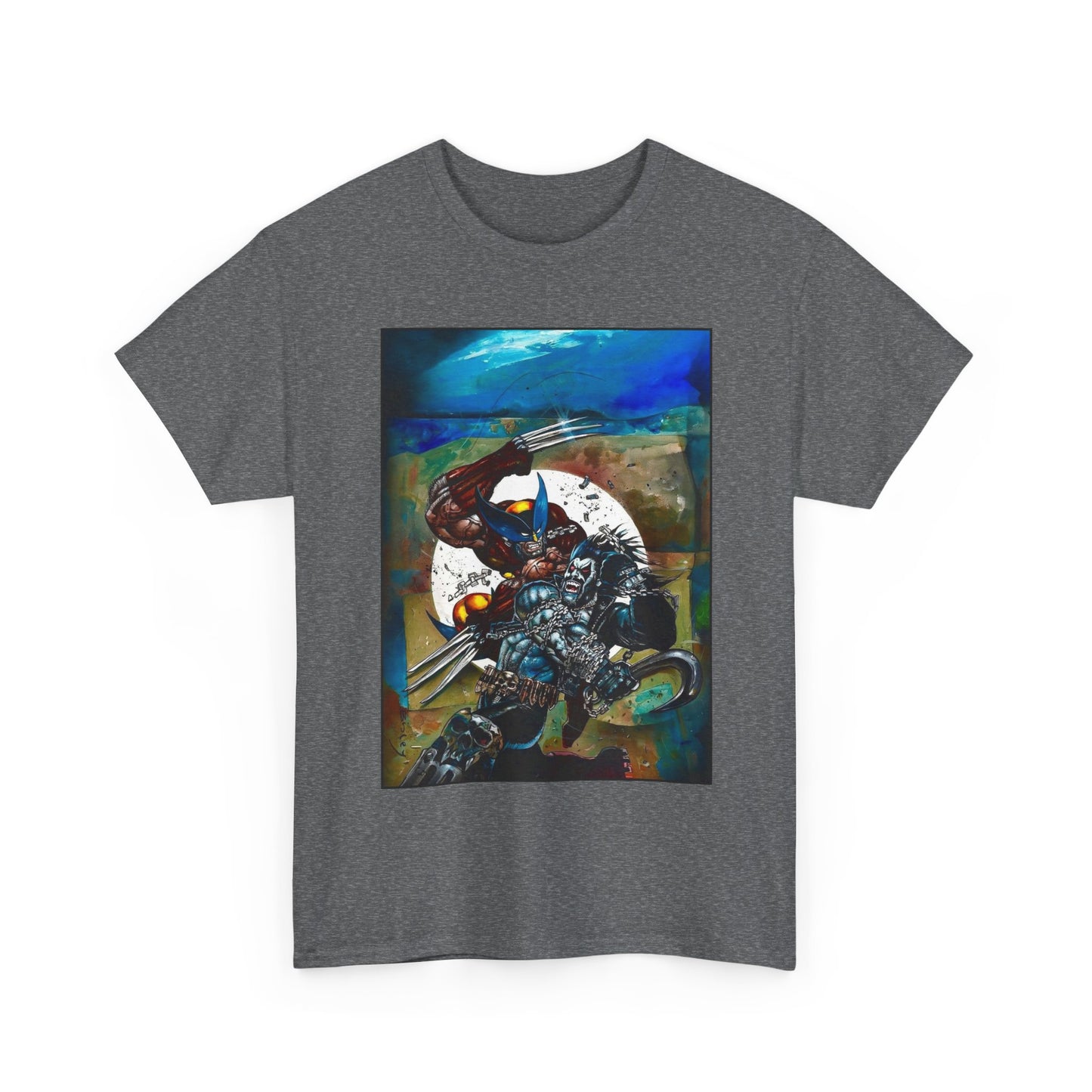 Lobo/Wolverine T-Shirt - Simon Bisley Art - DC/Marvel Comics