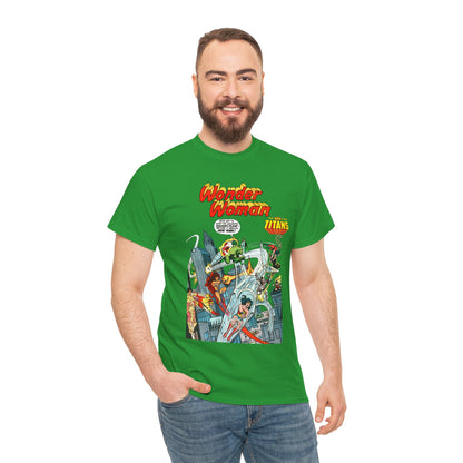 Wonder Woman/New Teen Titans T-Shirt - Ross Andru Art - Wonder Girl, Starfire, Cyborg, Raven - #287 Cover Art - DC Comics