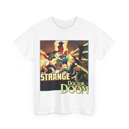 Dr Strange & Doctor Doom T-Shirt - Mike Mignola Art - Triumph & Torment - 1980s Graphic Novel Fighting Mephisto - Marvel Comics