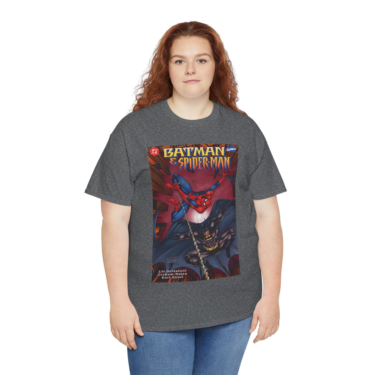 Batman & Amazing Spider-Man T-Shirt - Graham Nolan Art - DC & Marvel Comics