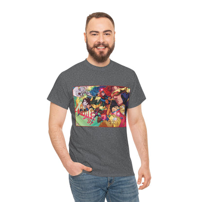 X-Men '97 T-Shirt - Russell Dauterman Art - Cyclops, Jean Grey, Rogue, Storm, Jubilee, Beast, Gambit, Bishop, Wolverine - Marvel Comics