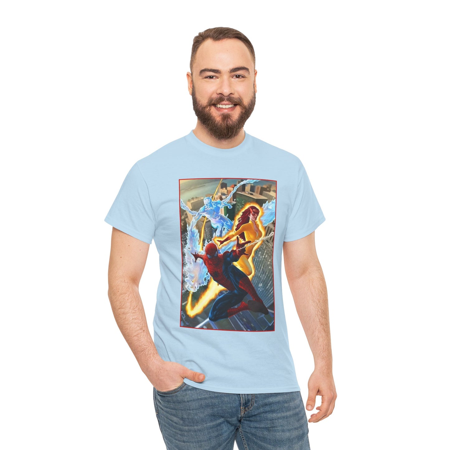 Spider-Man & His Amazing Friends T-Shirt - Firestar, Iceman - Marvel Comics