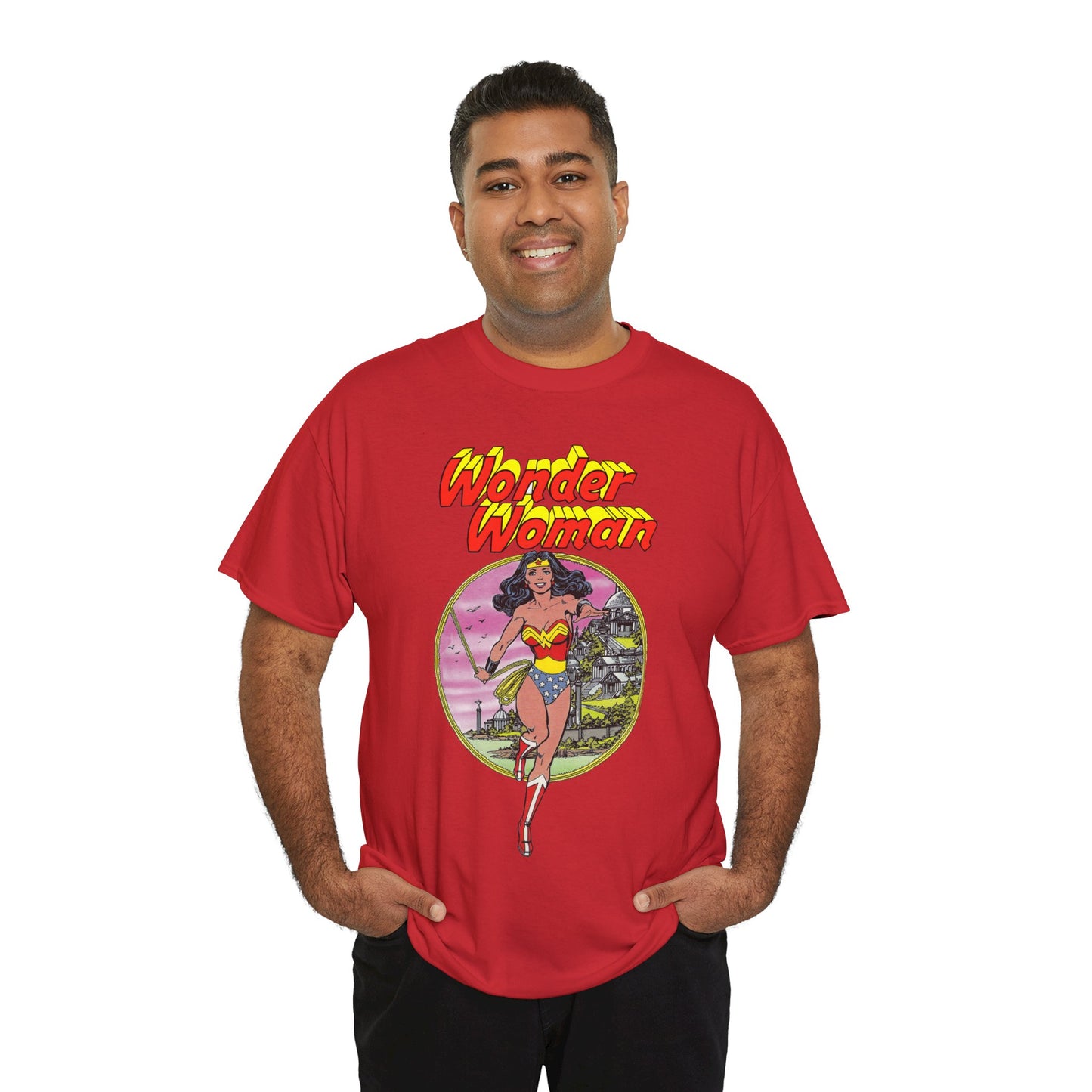 Wonder Woman T-Shirt - George Perez Art - Justice League 1980s Postcard Set - JLA Member - Diana from Themyscira - DC Comics