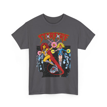 Starfire & Harbinger T-Shirt - George Perez Art - Teen Titans Spotlight #19 Cover - DC Comics