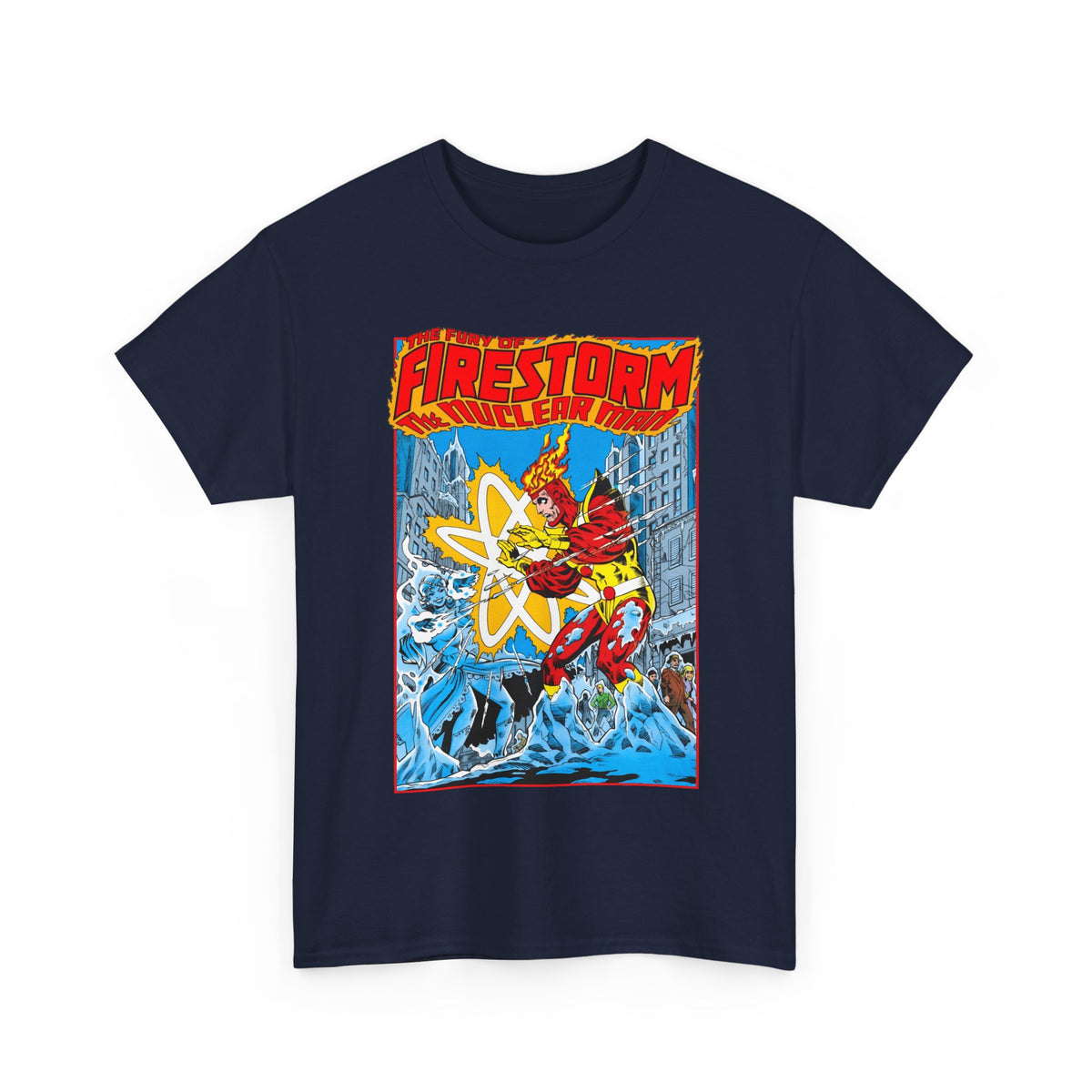 Fury of Firestorm T-Shirt - Pat Broderick Art - Vs Killer Frost - #3 Cover Art - DC Comics