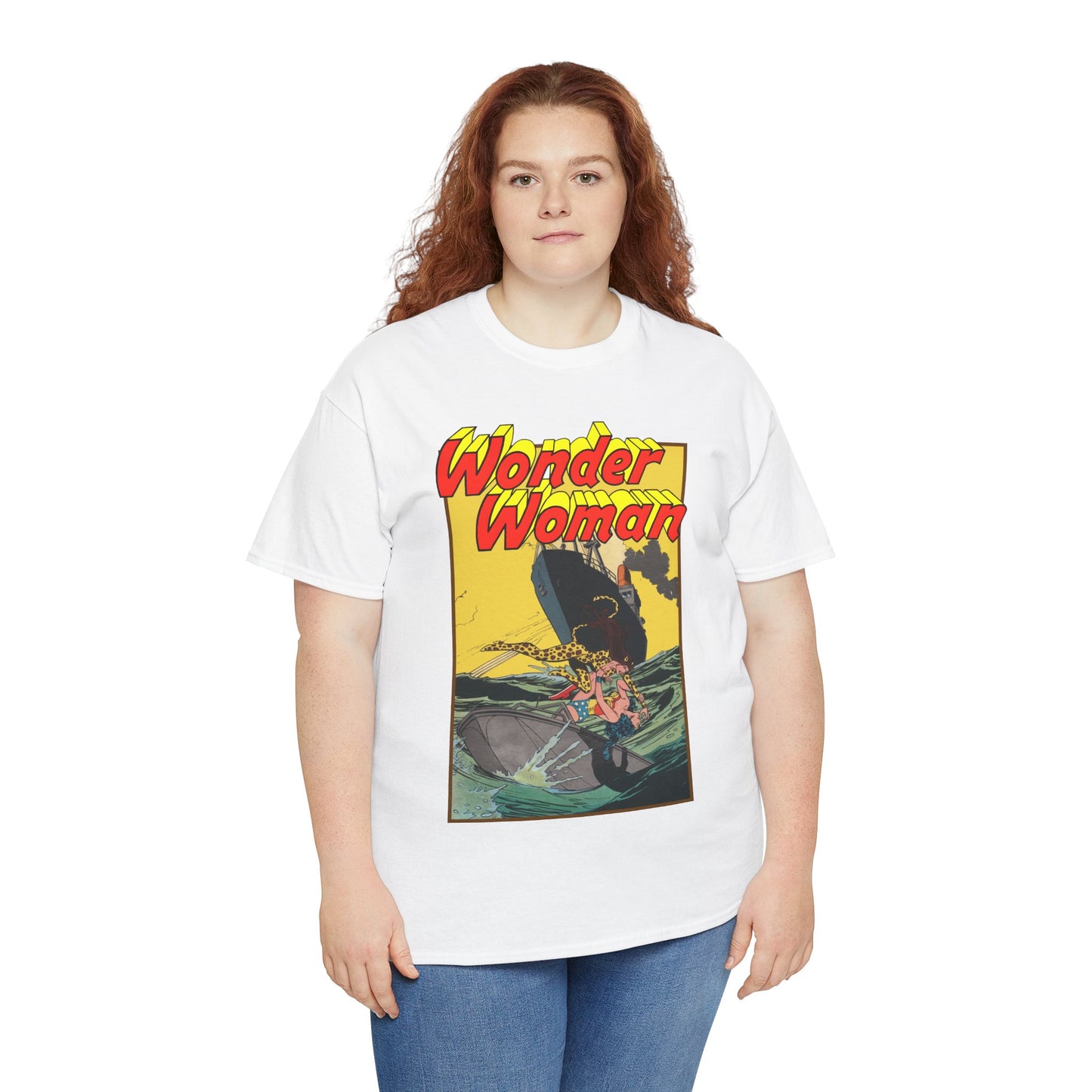 Wonder Woman Vs Cheetah T-Shirt - Rich Buckler & Dan Giordano Art - DC Comics